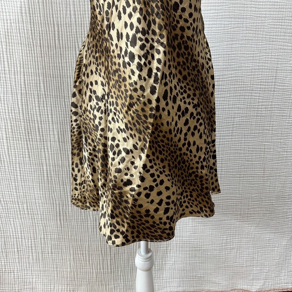 VTG Y2K Victoria's Secret Leopard Print Slip Dress Nightie Lingerie Sz Large - Picture 3 of 13